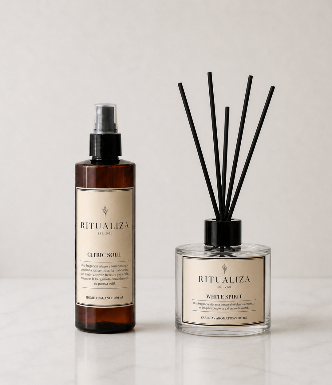 Pack Home Spray Citric Soul 250 ml + Varillas Aromáticas White Spirit 200 ml